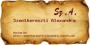 Szentkereszti Alexandra névjegykártya